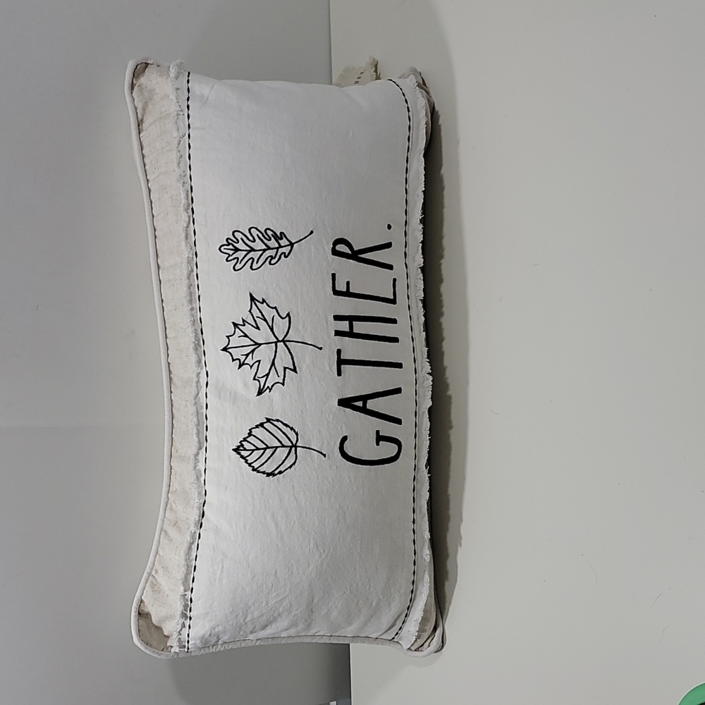 Rae Dunn Gather Decorative Pillow